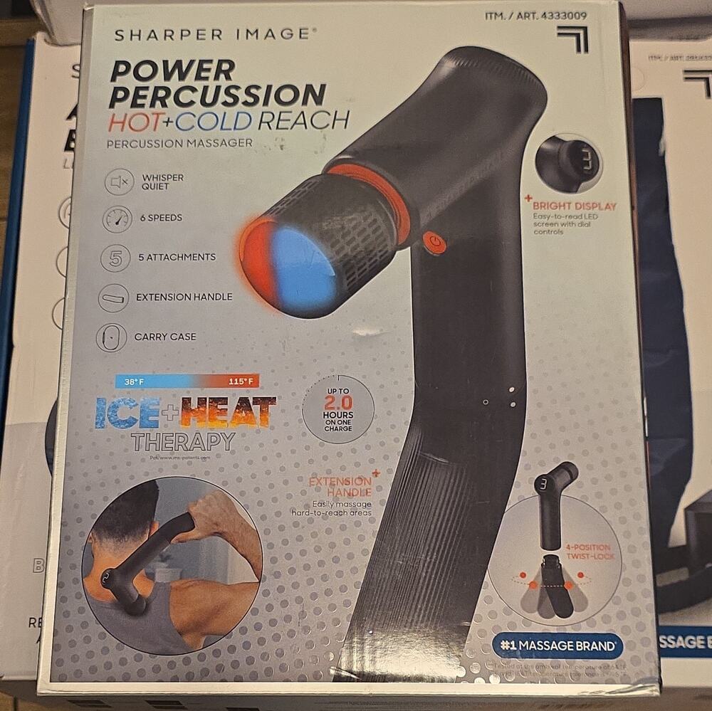 Sharper Image Power Percussion Pro+ Hot & Cold Massager free shipping